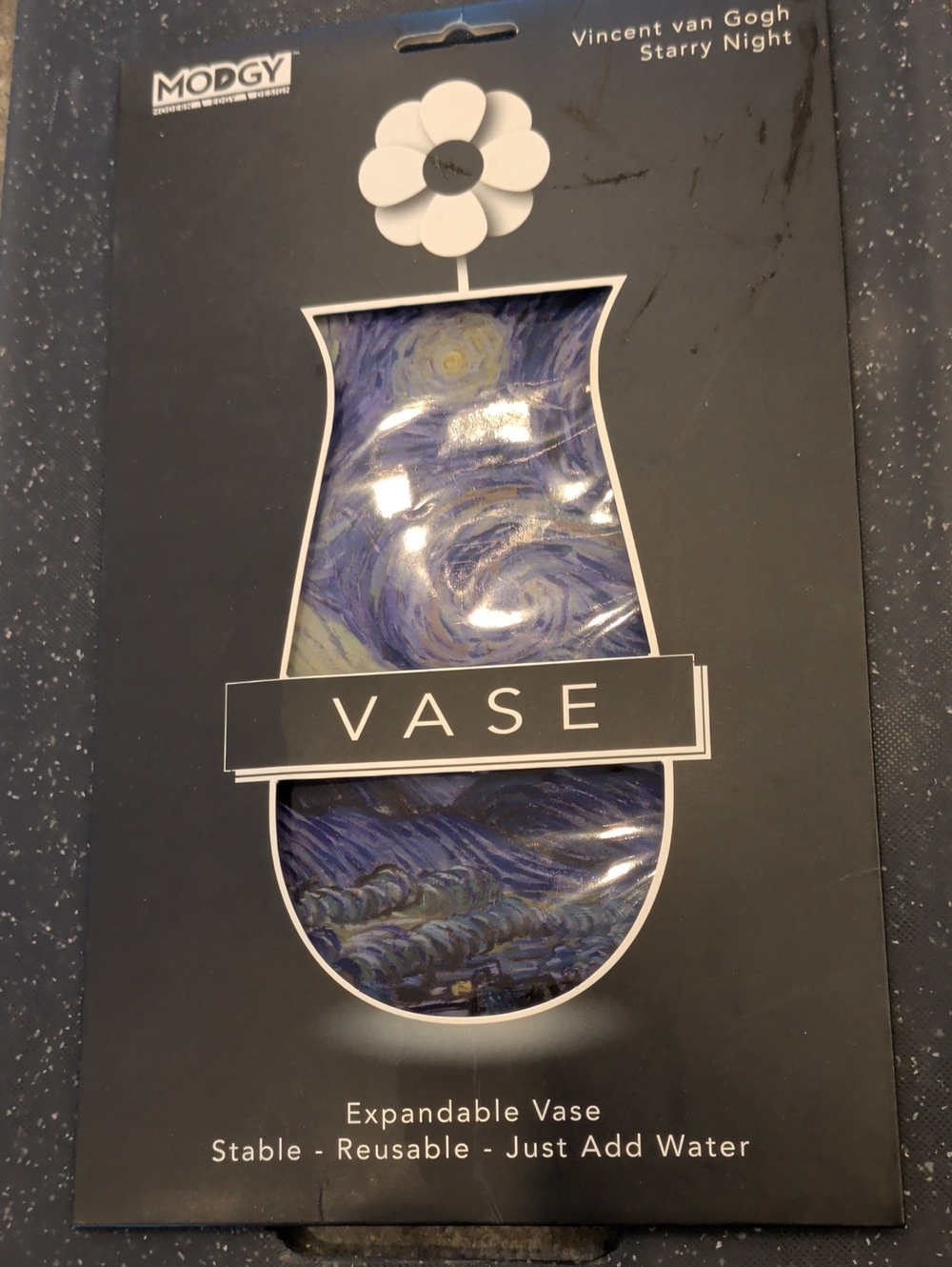 Starry Night Blue Expandable Wall Vase